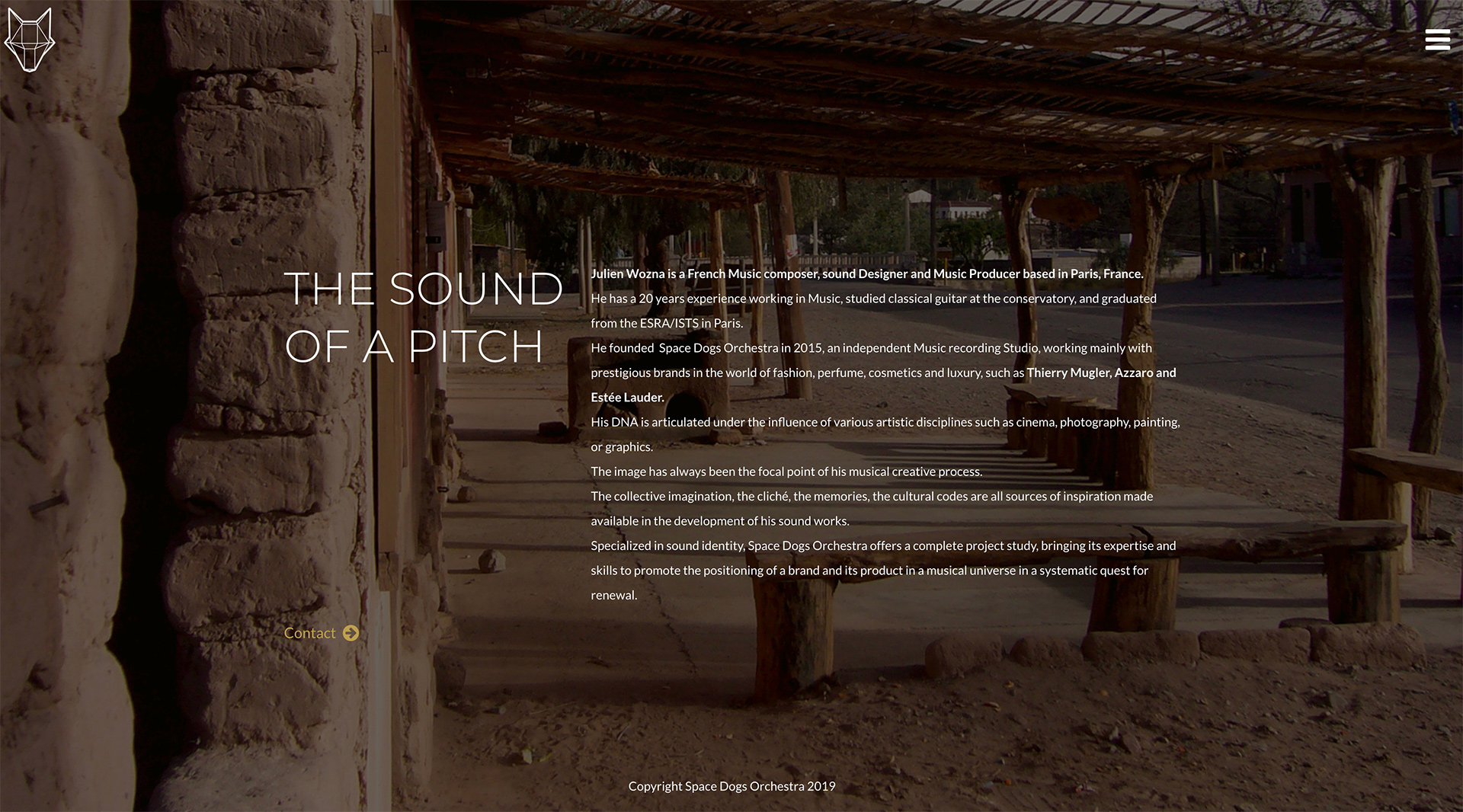 Webdesign et développpement pour un studio de composition musicale - sound design à Paris. Descriptif du studio.